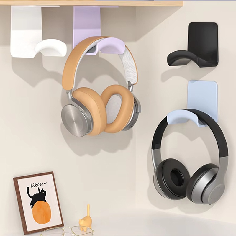 Wall Organizer Pocket - 2Pcs Universal Plastic Wall Mounted Headphone