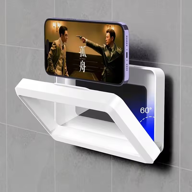 Wall Organizer Pocket - Bathroom Waterproof Phone Holder Home Wall