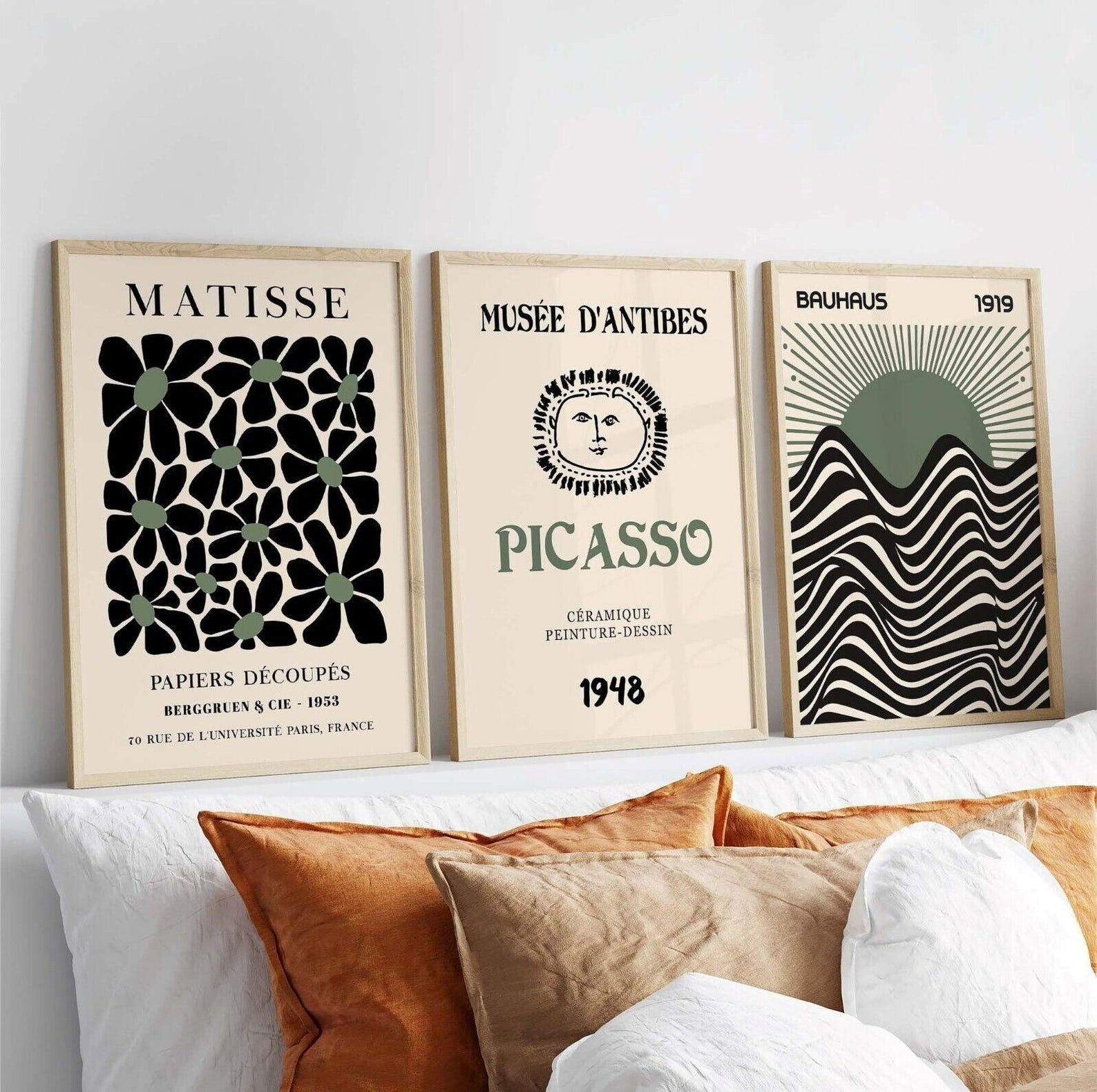 3pcs/set Retro Matisse Canvas  - đánh giá và giá Office Furniture Set