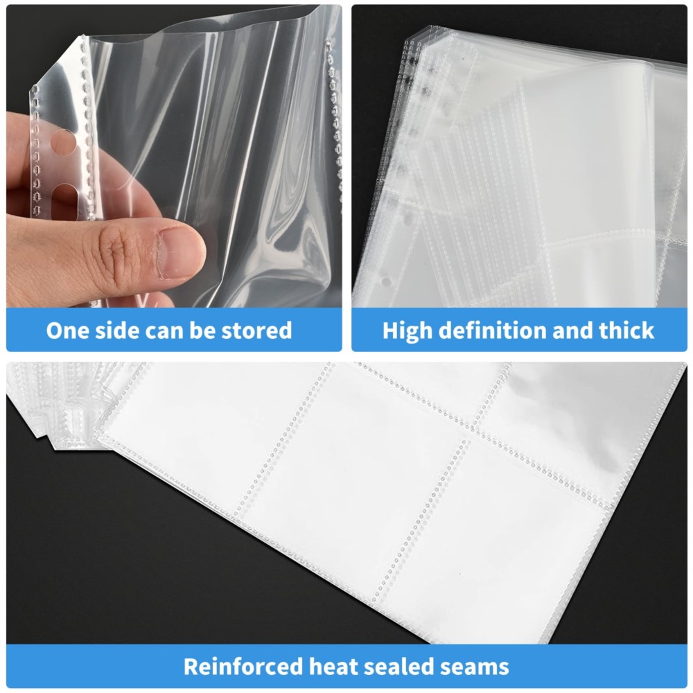 50 Sheets 9 Pocket Single Side - đánh giá và giá Binder Storage Box