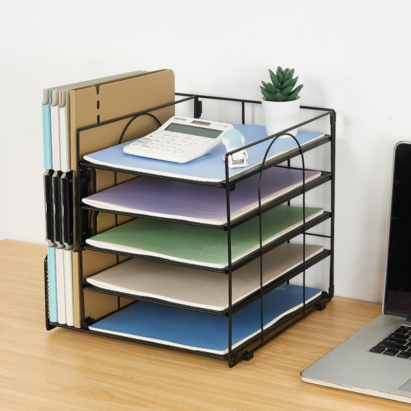 5Layer Paper File Rack Office  - đánh giá và giá Binder Storage Box