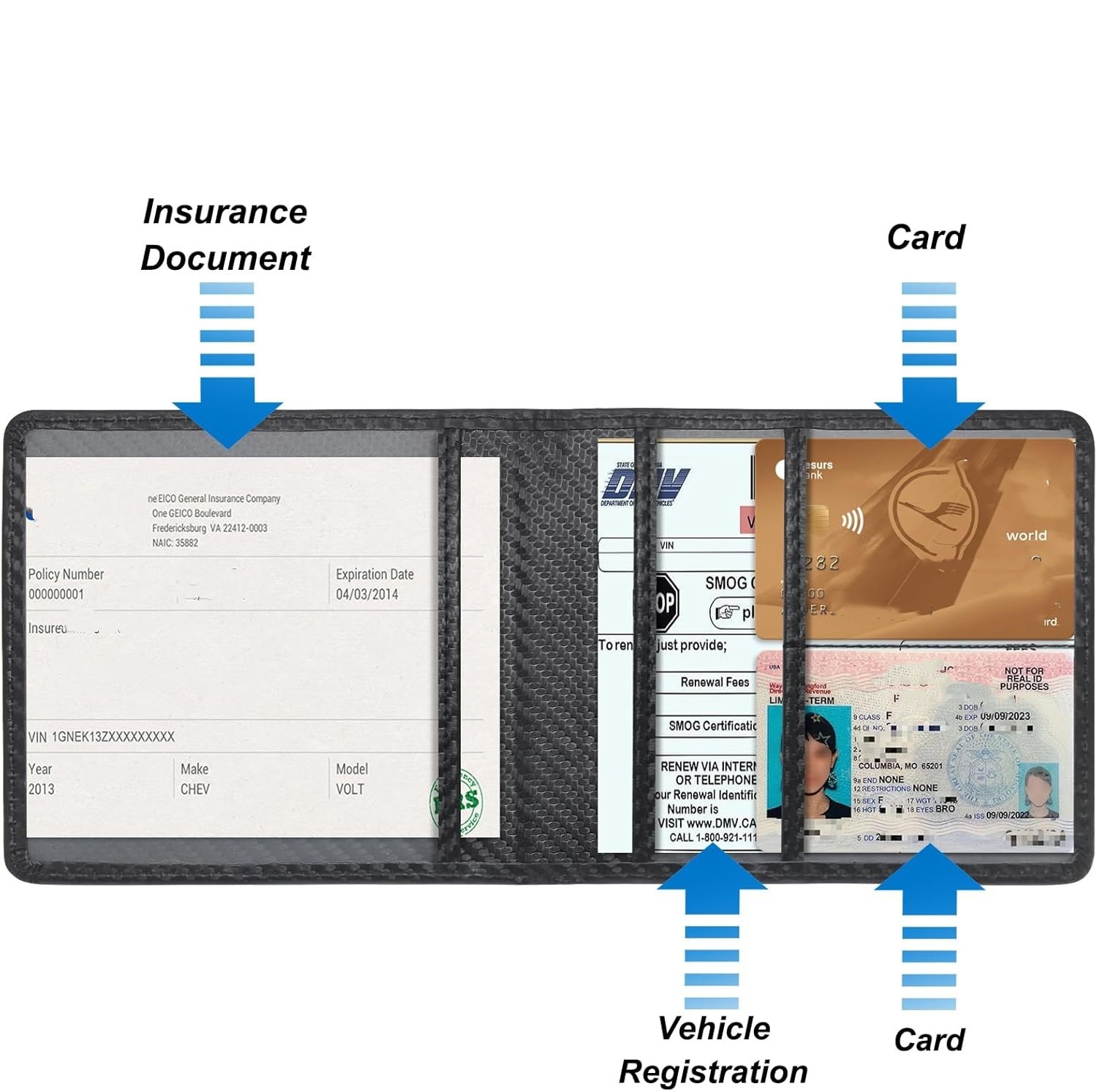 Car Registration and Insurance - đánh giá và giá Binder Storage Box
