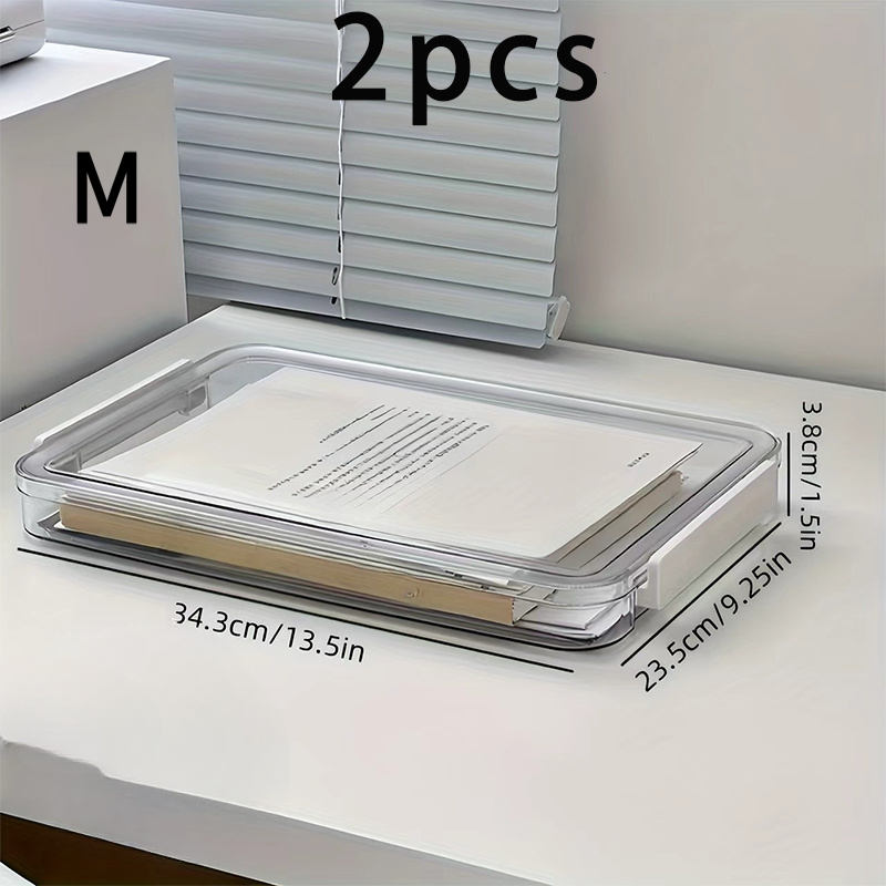 2-Pack A4 Document Storage Box - đánh giá và giá Binder Storage Box