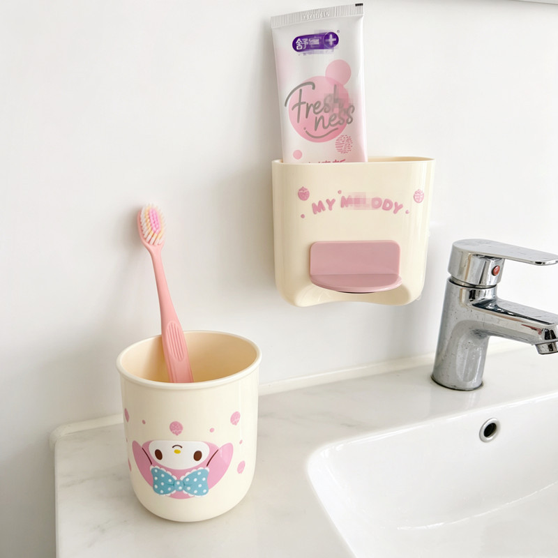 Kuromi Toothbrush Holder Cute  - đánh giá và giá Wall Organizer Pocket