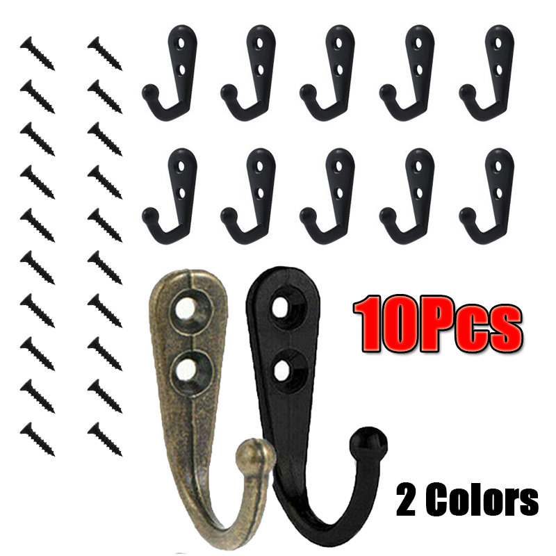10Pcs Wall Mounted Coat Hanger - đánh giá và giá Wall Organizer Pocket