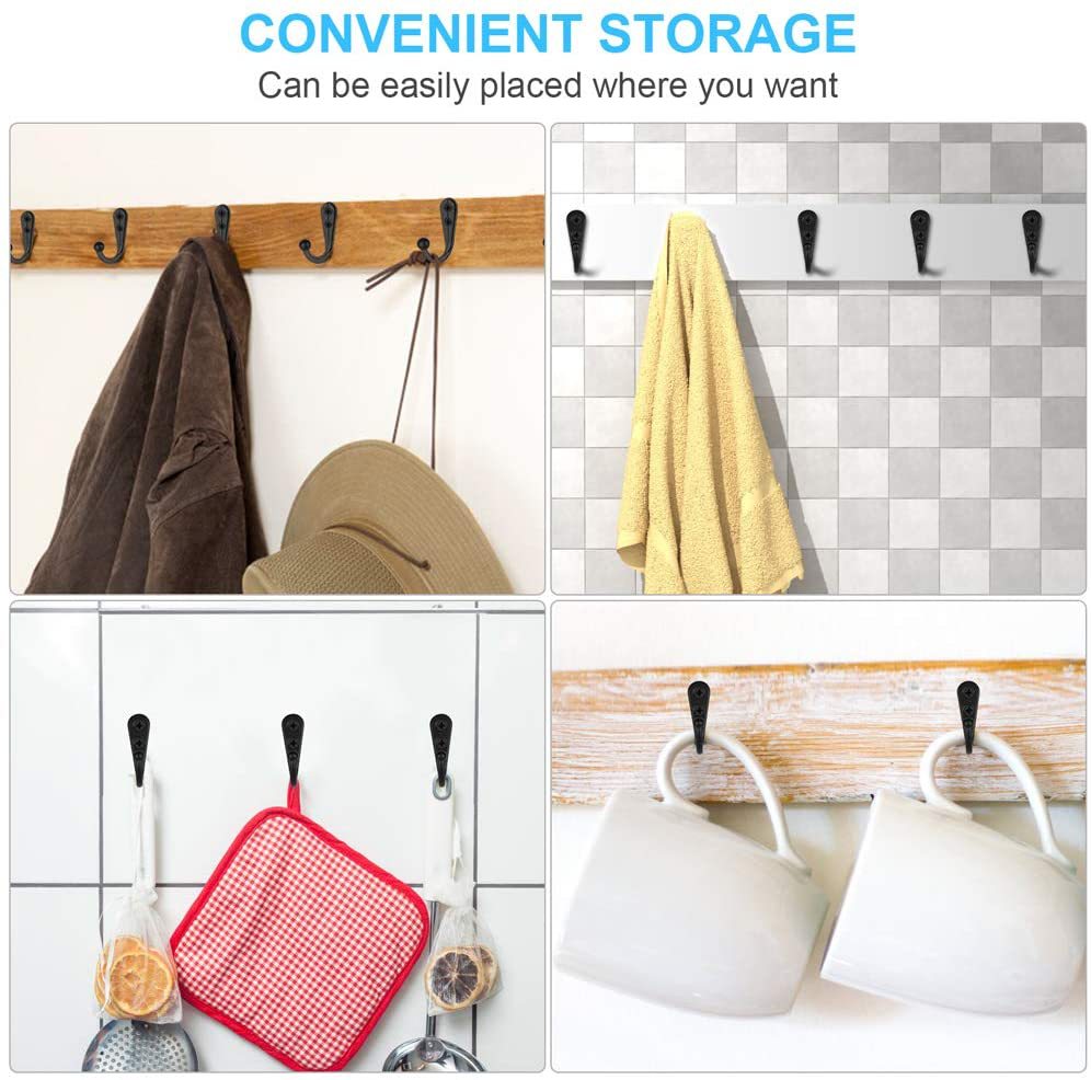 10Pcs Wall Mounted Coat Hanger - đánh giá và giá Wall Organizer Pocket