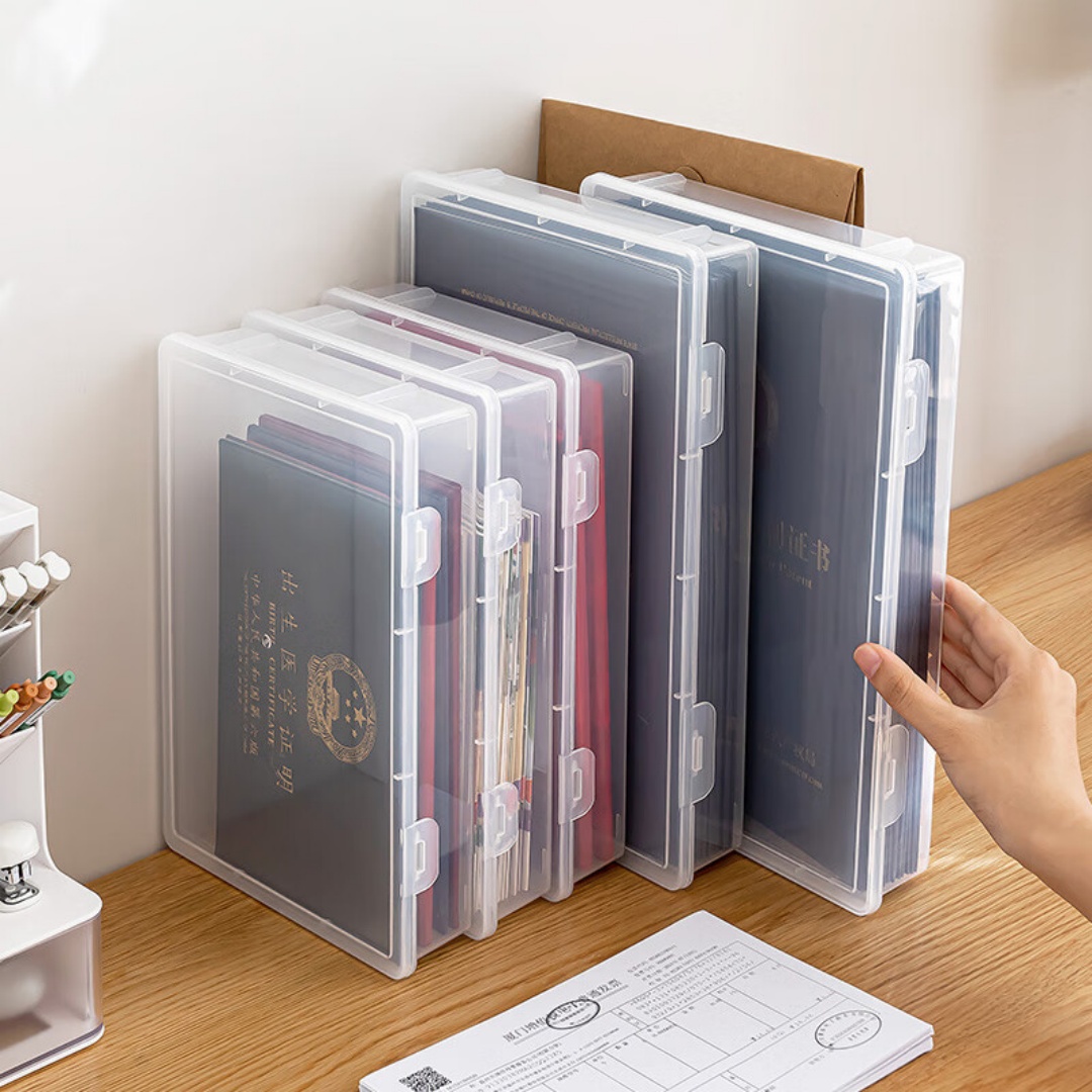 Stackable Clear A4 Document St - đánh giá và giá Binder Storage Box