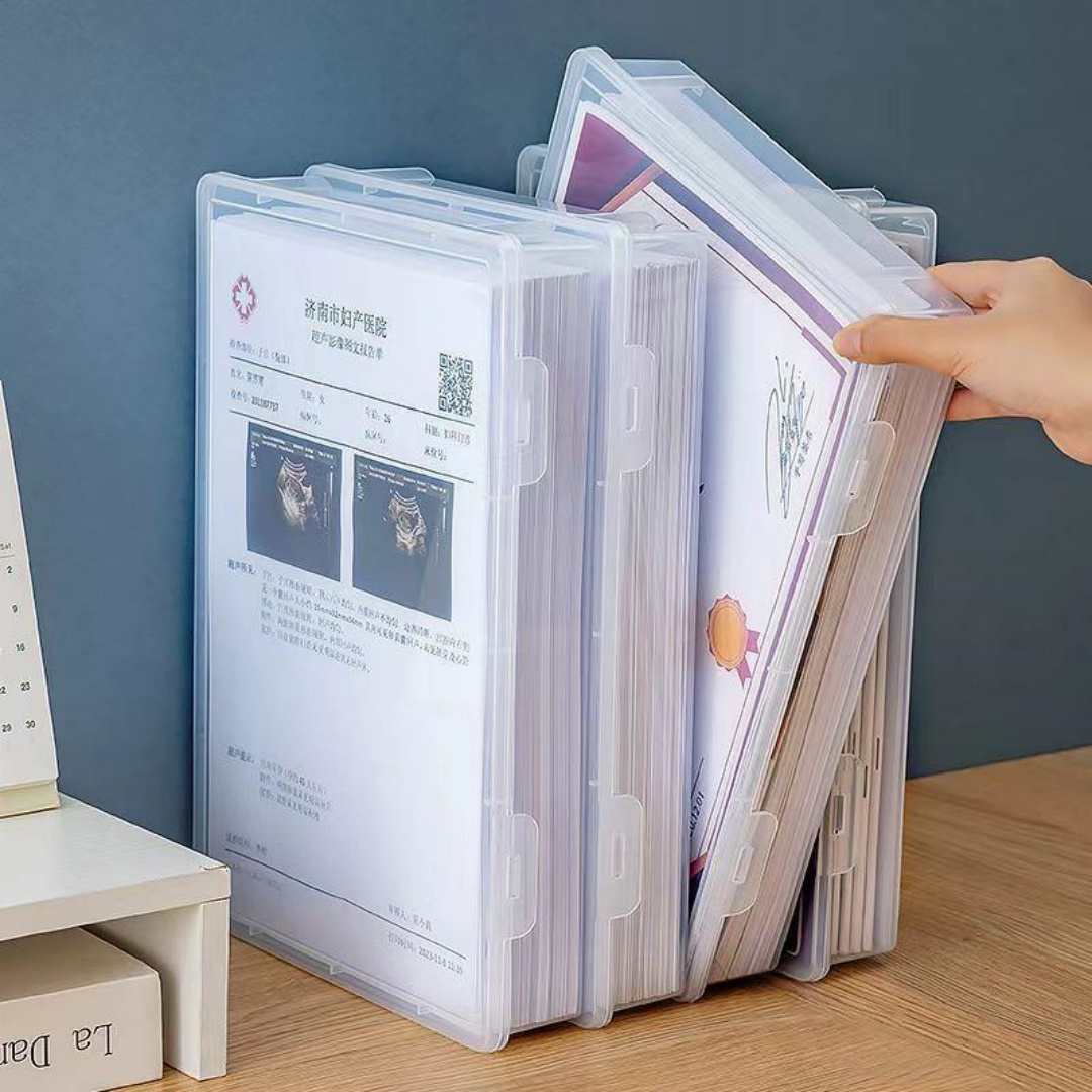 Stackable Clear A4 Document St - đánh giá và giá Binder Storage Box