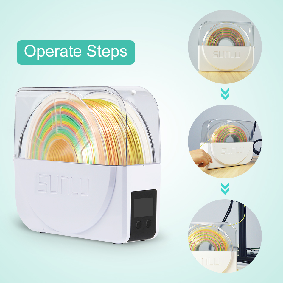 SUNLU 3D Dây Tóc Khô Hộp S1 PL - đánh giá và giá Binder Storage Box