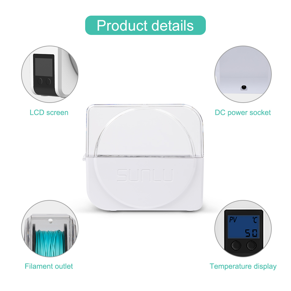 SUNLU 3D Dây Tóc Khô Hộp S1 PL - đánh giá và giá Binder Storage Box