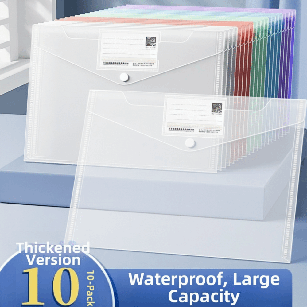 10 Pcs Clear A4 File Folders P - đánh giá và giá Binder Storage Box